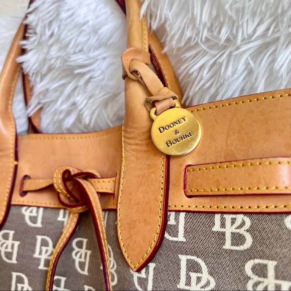 Dooney & Bourke Vintage Leather Monogram Tote - Picture 3 of 16